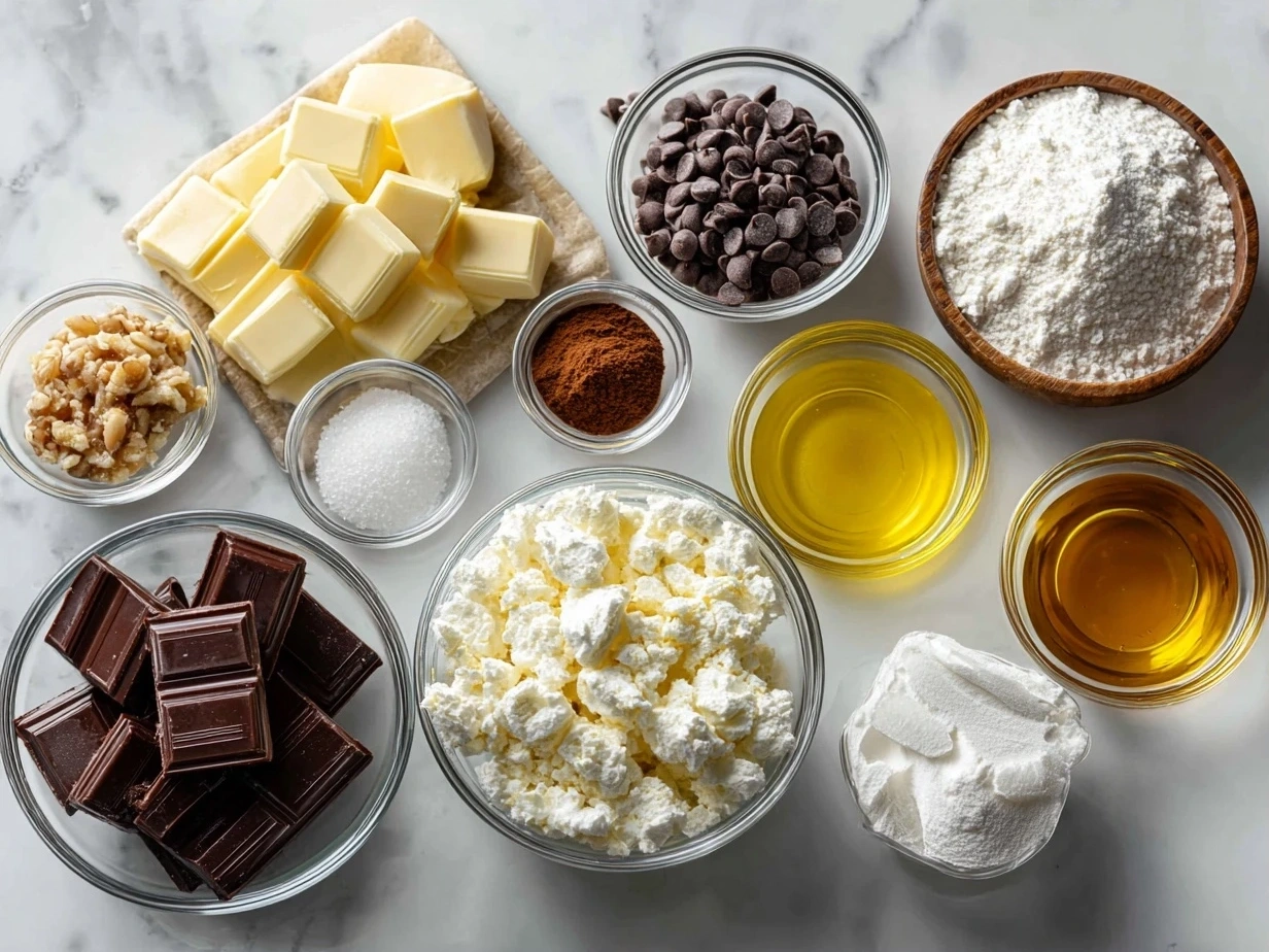 Ingredients for making a delicious Chocolate Chip Cheesecake Ball