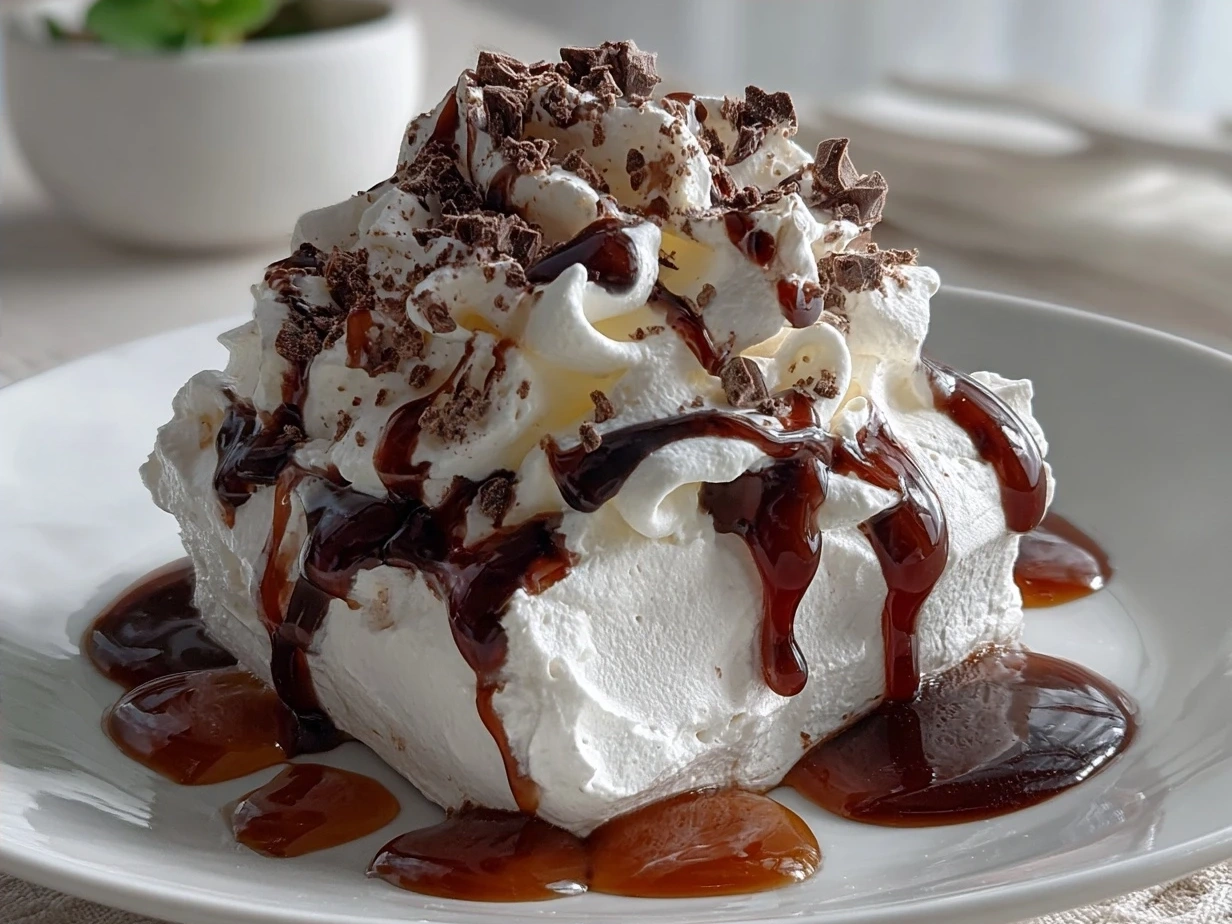 Finished No-Bake Cool Whip Candy sliced and served on a plate