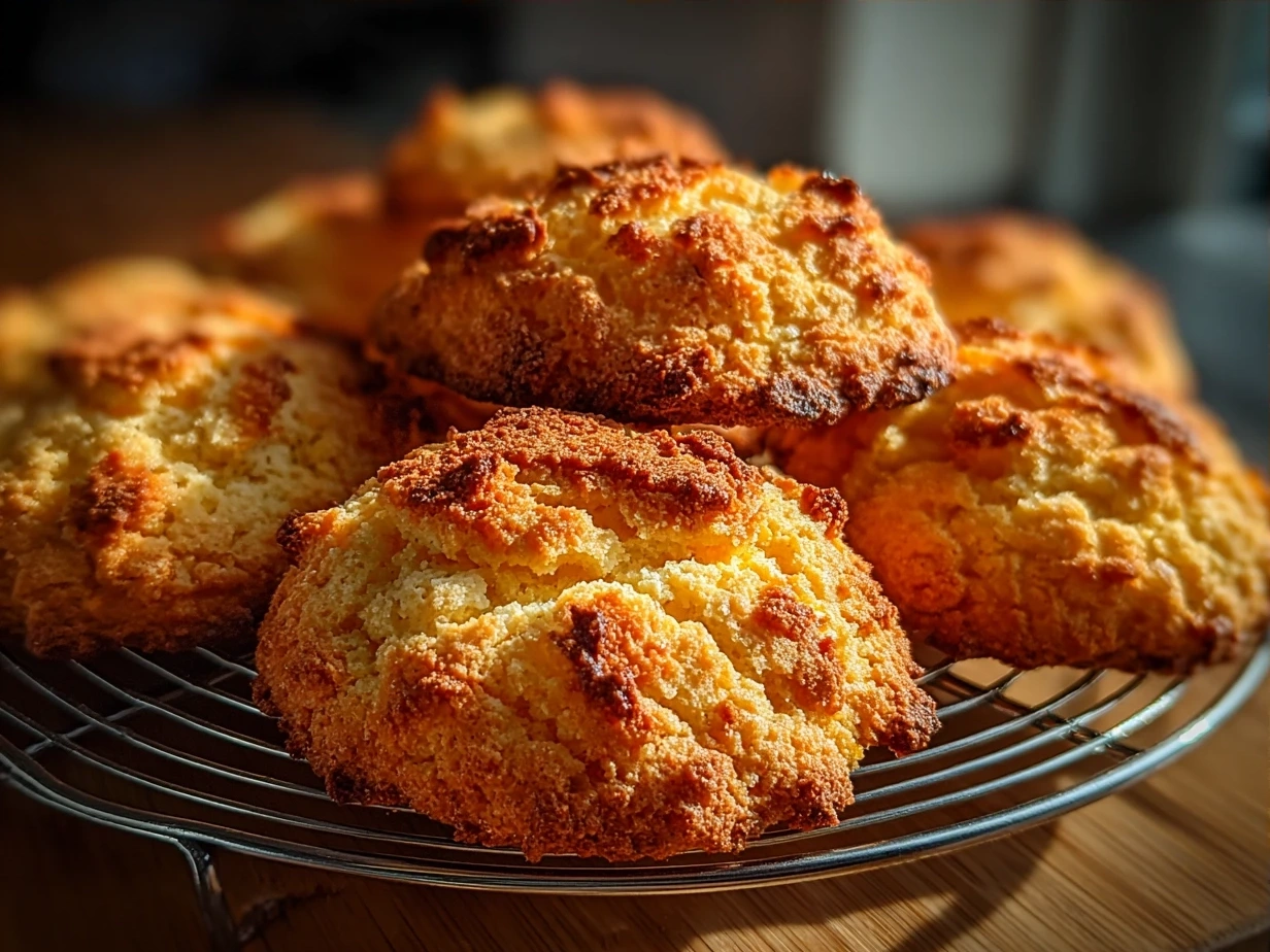 Freshly baked Orange Clove Cookies on a festive plate with orange zest garnish
