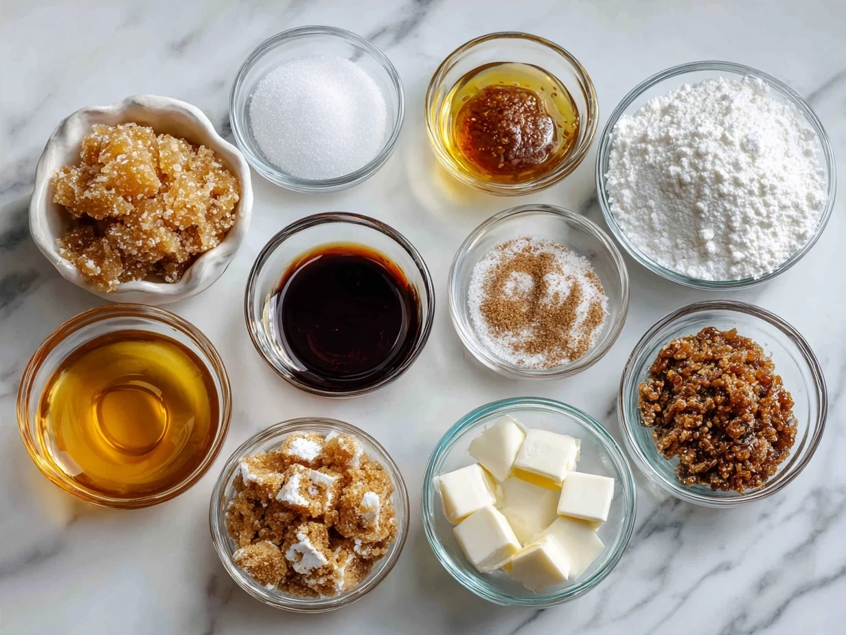 Ingredients for Pineapple Cowboy Candy: diced pineapple, jalapeños, sugar, apple cider vinegar, turmeric, ground ginger, garlic, and salt