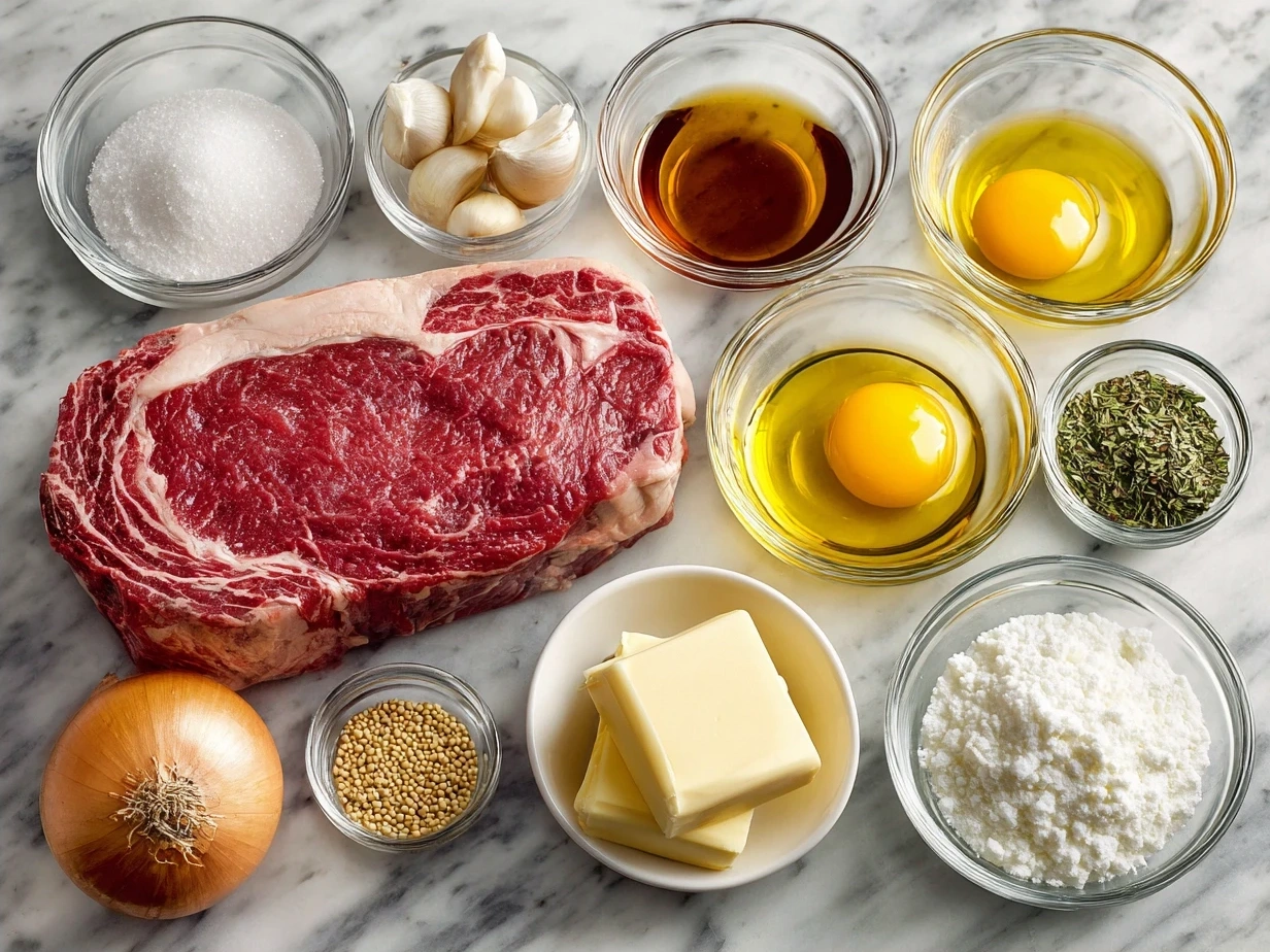 Ingredients for prime rib roast recipe