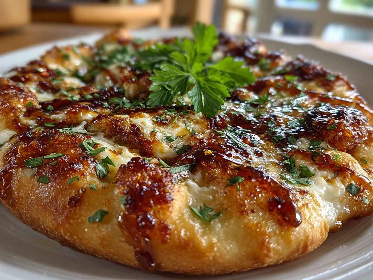 Final creamy White Garlic Pizza Sauce served in a bowl