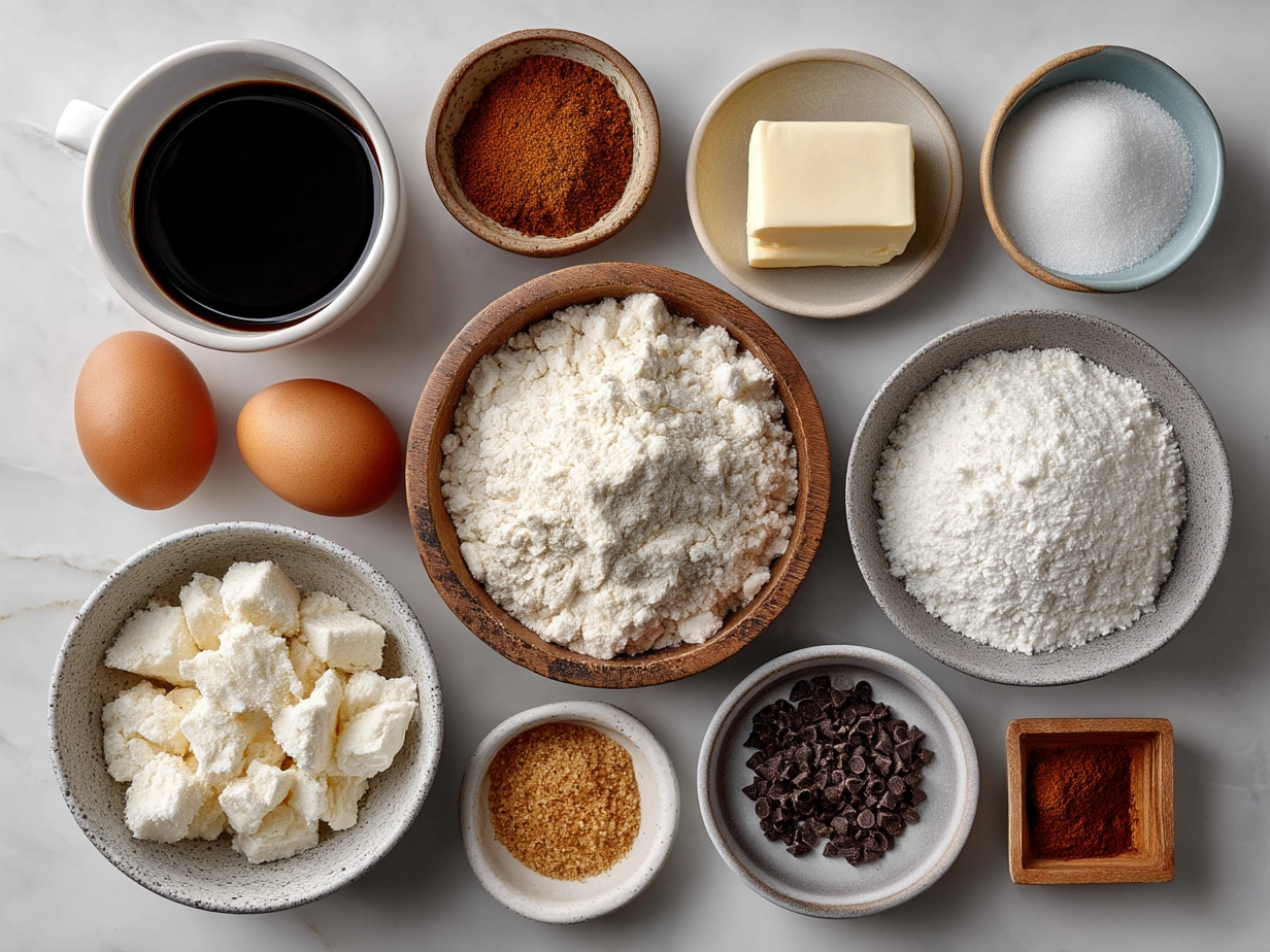 Ingredients for Basketball Sugar Cookies including flour, butter, sugar, eggs, and food coloring