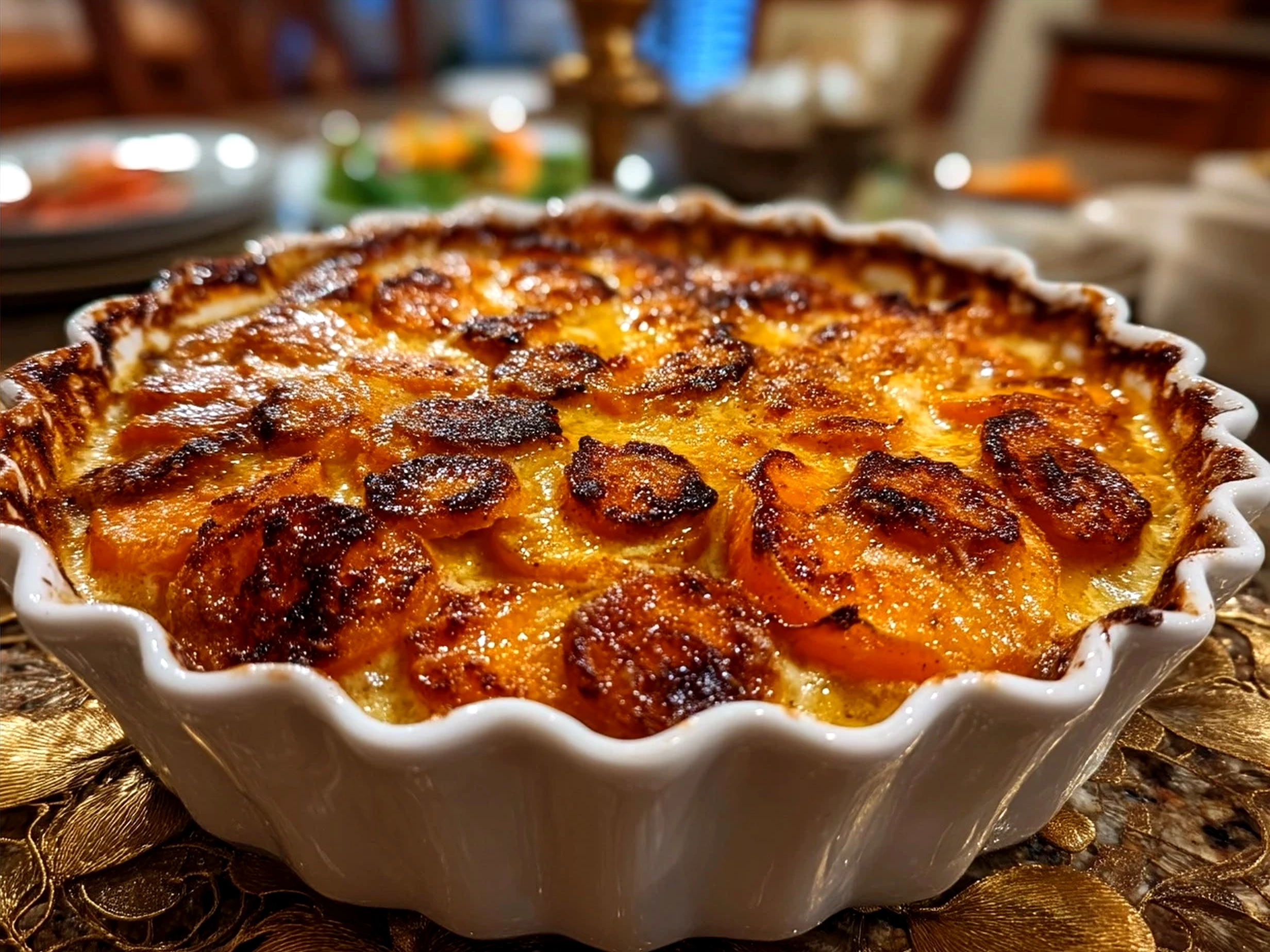 Cinnamon Scalloped Sweet Potatoes ready to serve