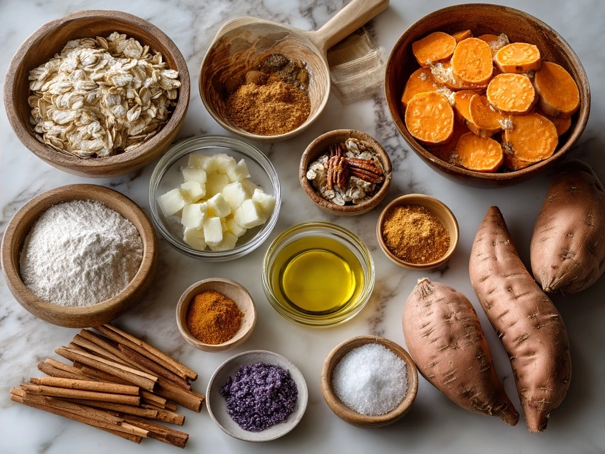 Ingredients for Cinnamon Scalloped Sweet Potatoes