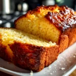 Freshly prepared sourdough discard lemon loaf