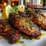 Homemade lemon pepper wings close-up