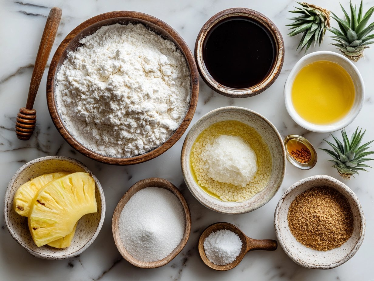 Ingredients for Pineapple Upside Down Sugar Cookies
