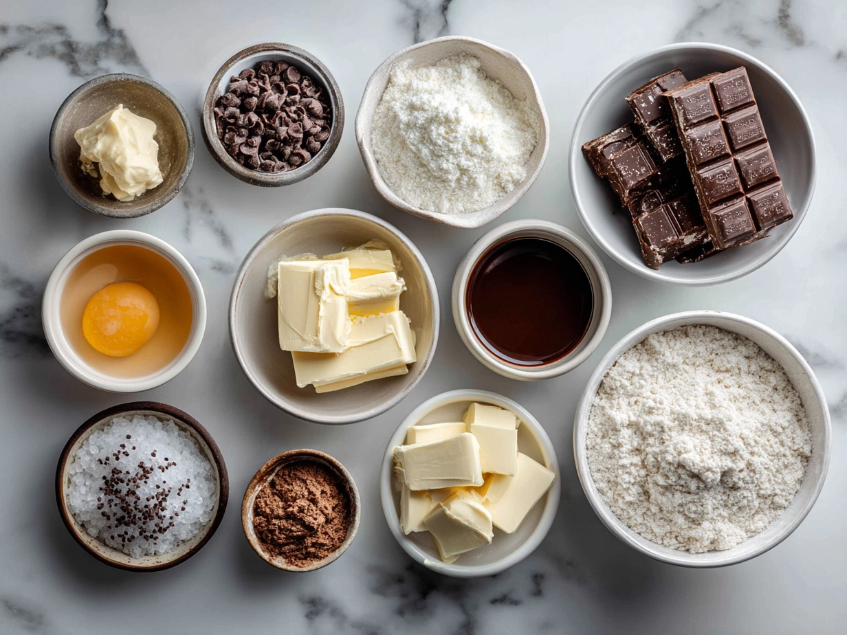 Ingredients for making Reeses Peanut Butter Cups including peanut butter, powdered sugar, and chocolate chips