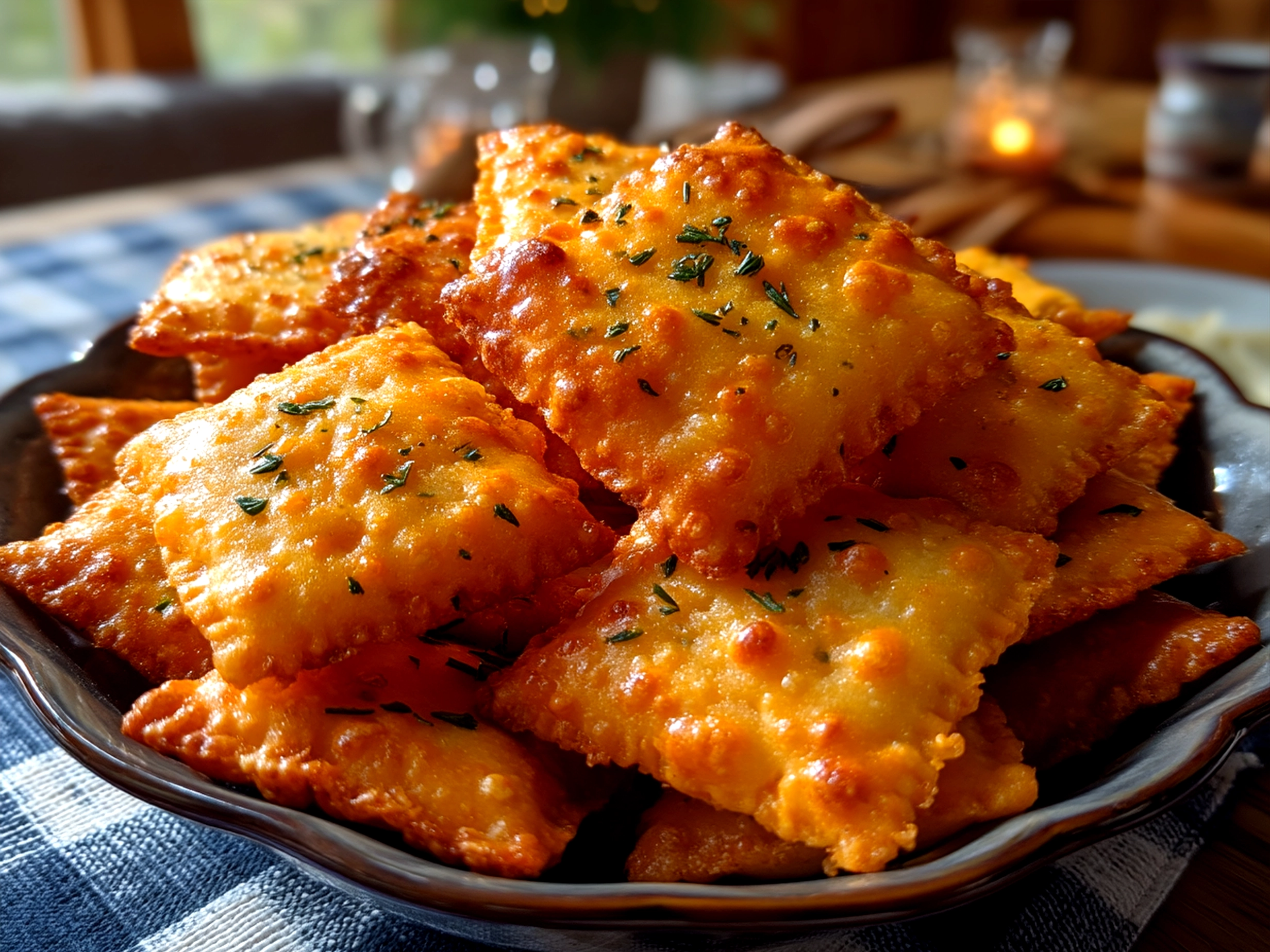 Serving Sourdough Cheez-It Crackers with dips and charcuterie