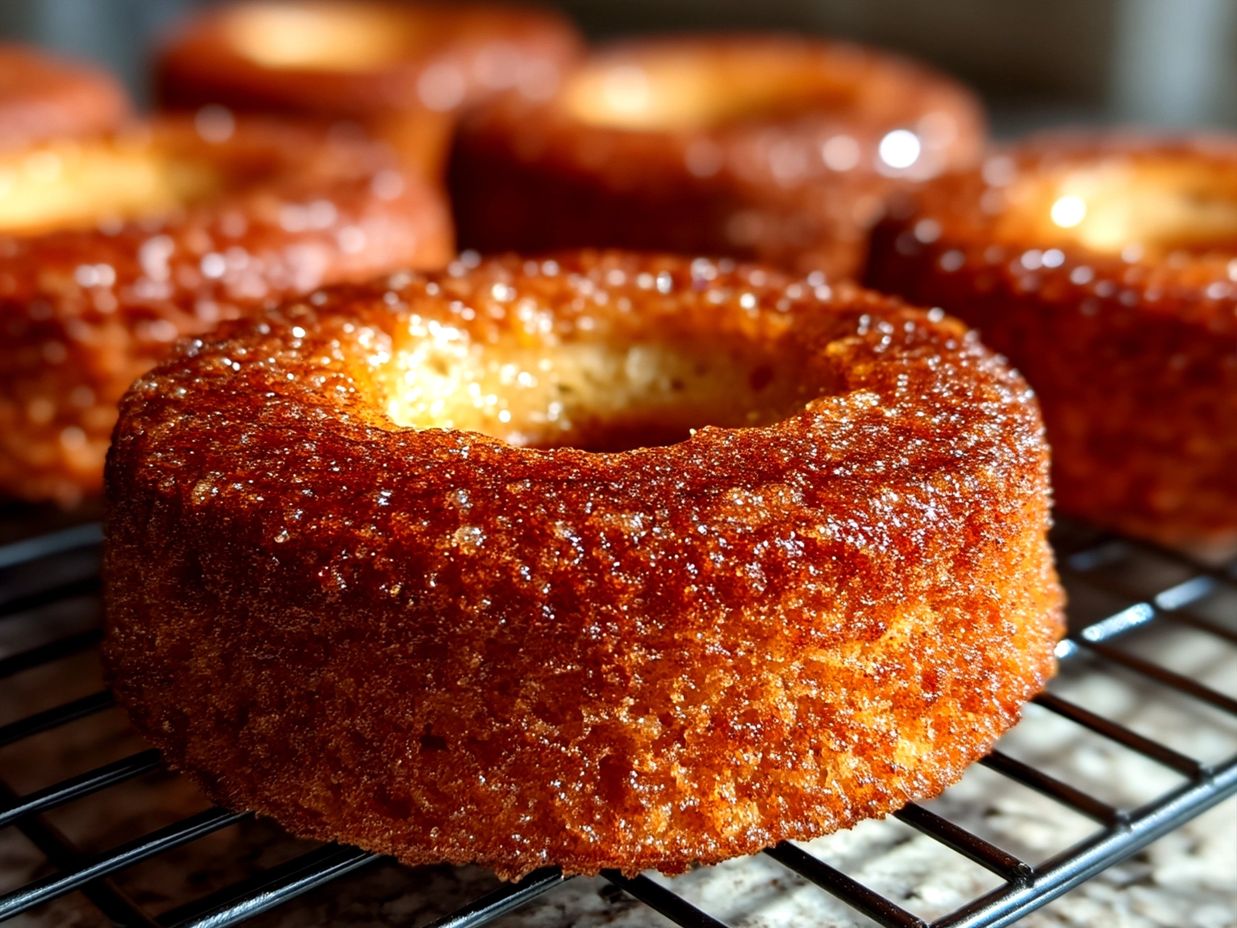 Slices of Sourdough Discard Apple Cider Donuts Bread served with butter.